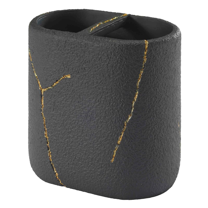 Nicole Miller Sydney Toothbrush Holder - Black - Toothbrush Holder
