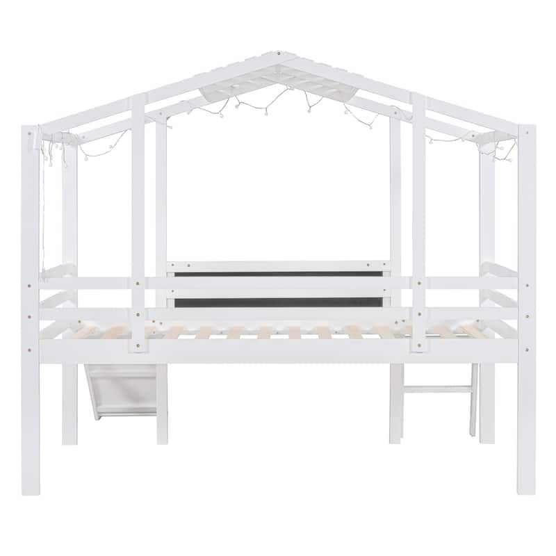 Loft Bed with Ladder and Slide