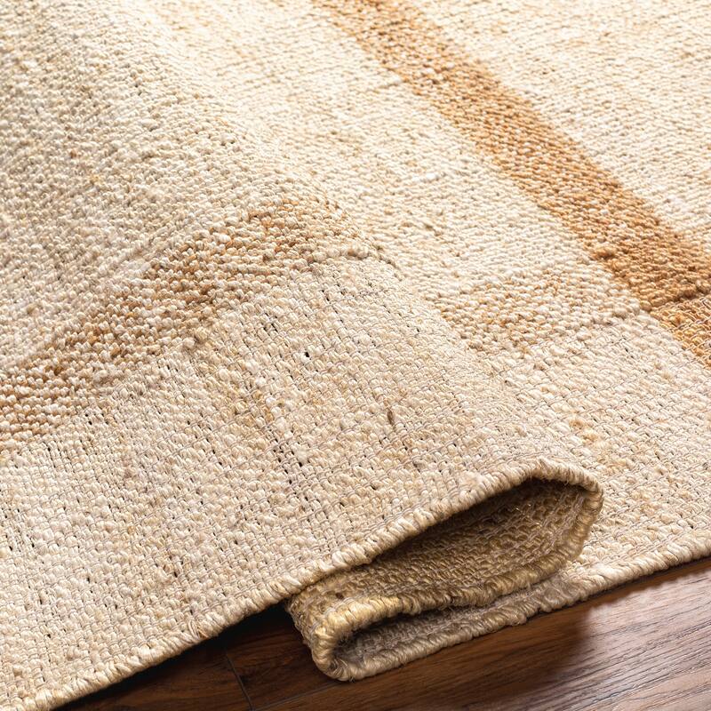 Cedric Handmade Jute Plaid Area Rug