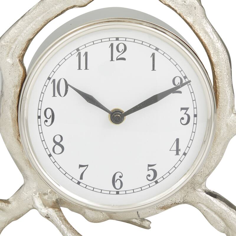 Aluminum Contemporary Clock - 8 x 4 x 13
