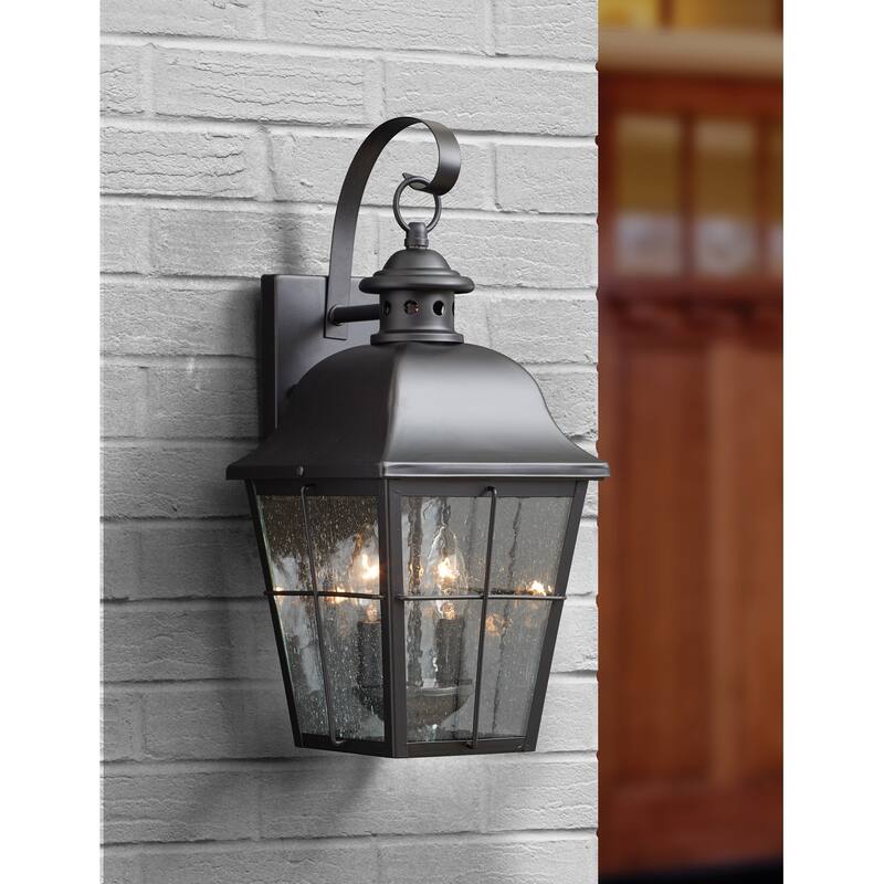 Millhouse 2-Light Outdoor Wall Lantern in Mystic Black - Mystic Black