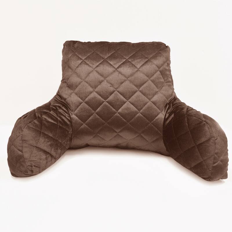 Velvet Do-It-Yourself Bedrest Reading Pillow Cover and Filling