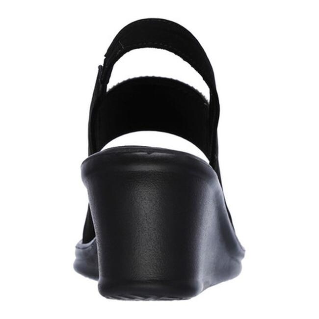 skechers cali rumblers sparkle on wedge sandal