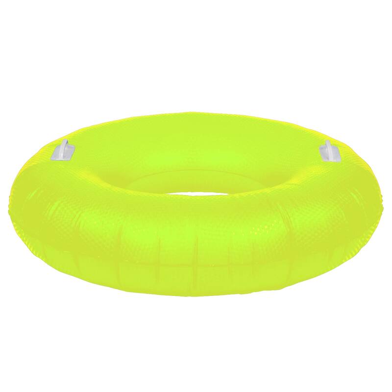 42" Yellow Sparkle Inflatable Swimming Pool Tube Ring Float