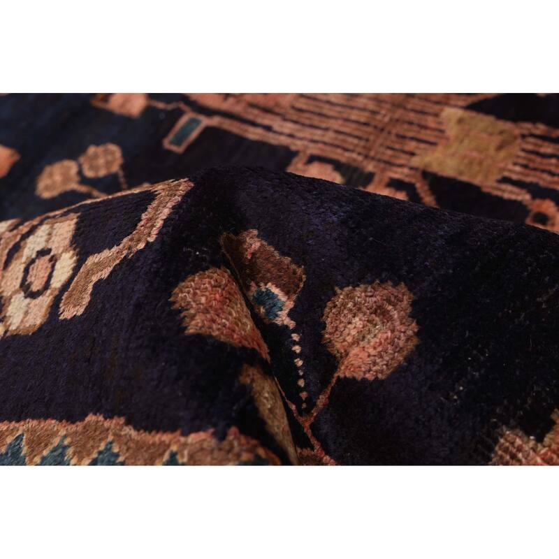 ECARPETGALLERY Hand-knotted Andelz Navy Wool Rug - 5'5 x 9'10