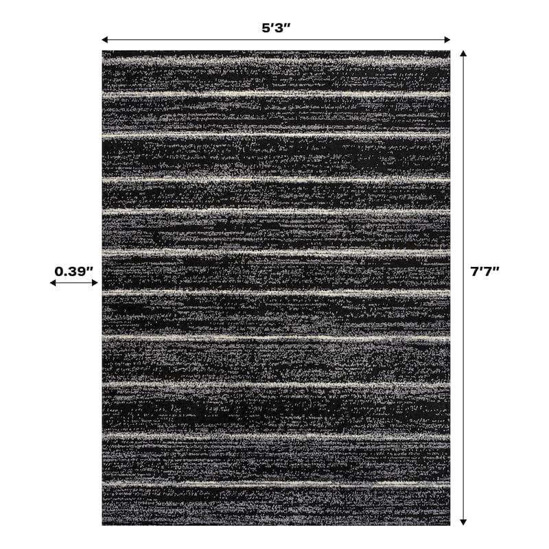 JONATHAN Y Alia Minimalist Stripe Area Rug