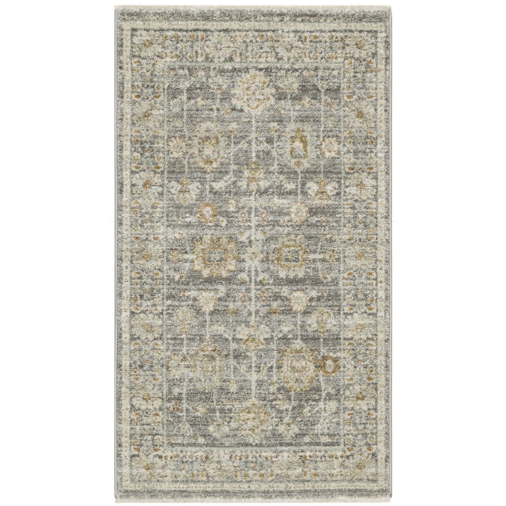 Nigow Power Loomed Distressed with Fringe Area Rug By HomeRoots - 3' x 5'