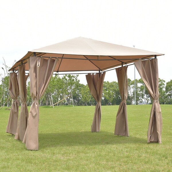 Shop Costway Outdoor 10'x13' Gazebo Canopy Tent Shelter ...