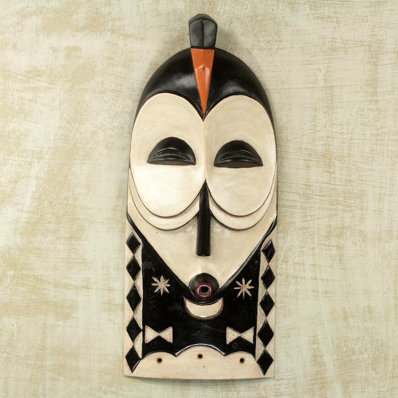 Novica Handmade Yaka Rites African Wood Mask