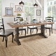 preview thumbnail 15 of 29, Eleanor Two-tone Solid Wood Top Dining Table by iNSPIRE Q Classic