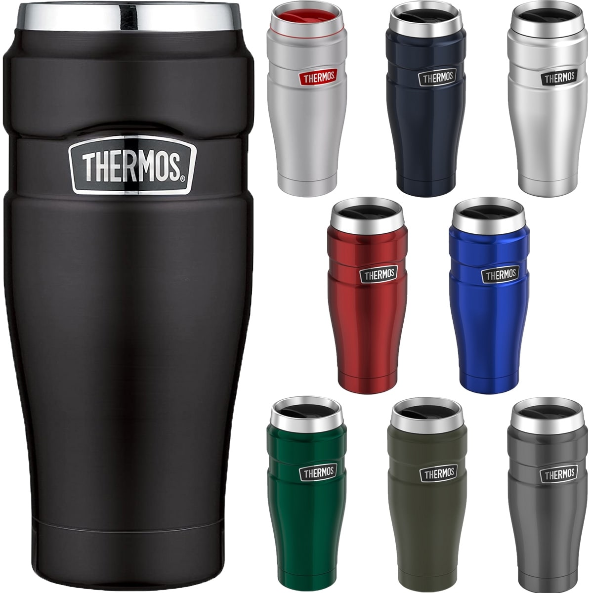 thermos stainless king 16 ounce travel mug with handle