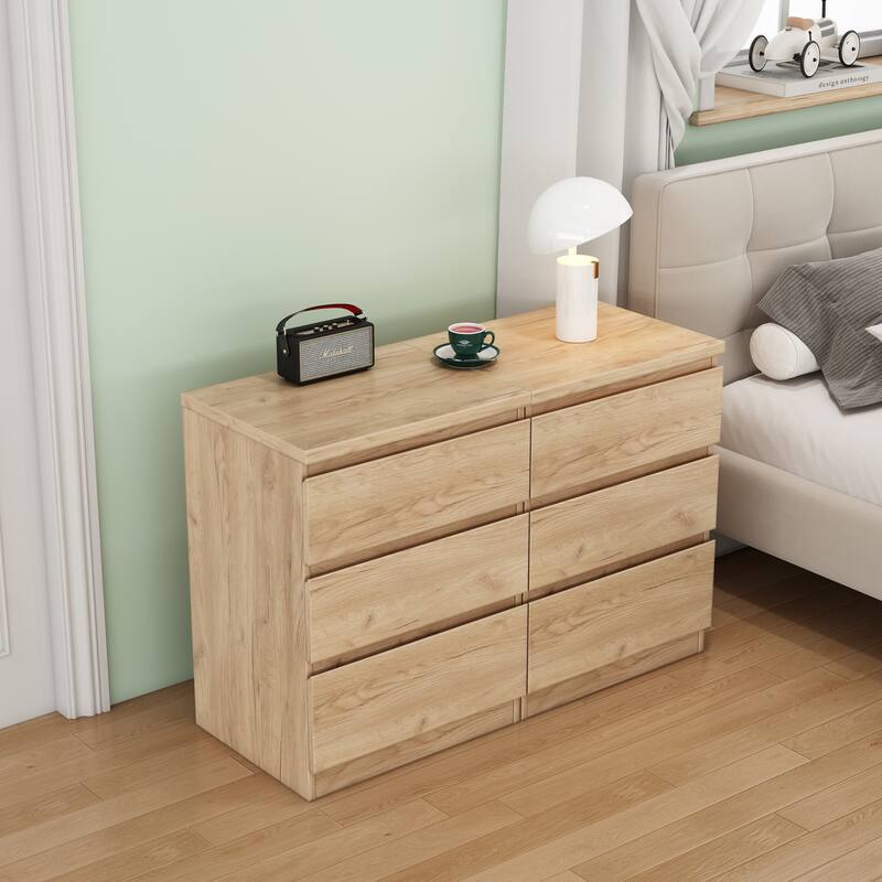 19.7"Nightstand with 3 Drawers,Set of 2,Beside Table with Drawers Handle Free Design,Thickened Top Plate,3 Drawer
