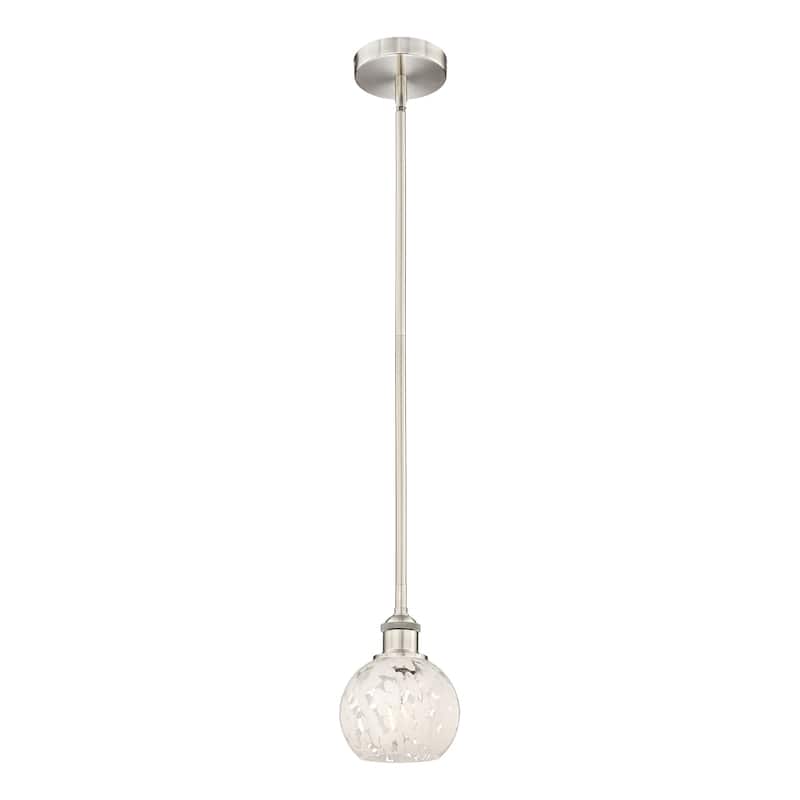 Innovations Lighting 616-1S 8 6 White Mouchette Pendant White