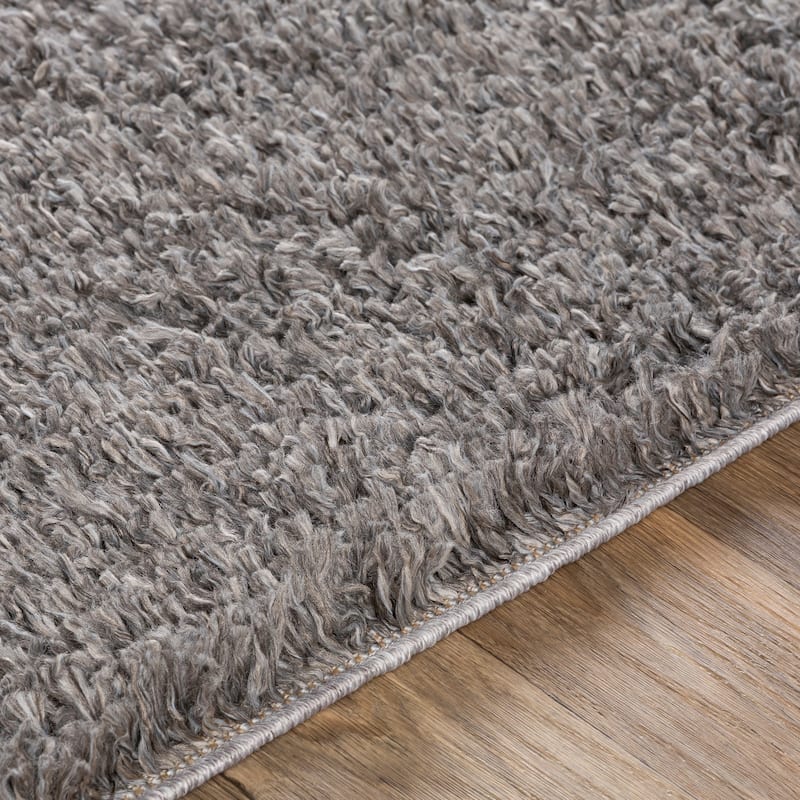 Livabliss Penny Solid Shag Area Rug
