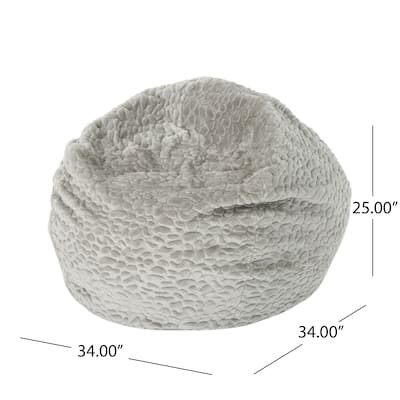 Comfortable Faux Fur Bean Bag with Versatile Design for Relaxation