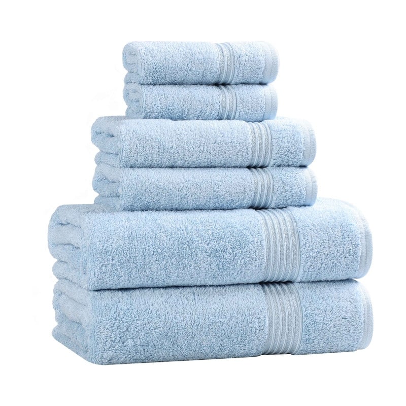 Superior Heritage Egyptian Cotton Absorbent 6-Piece Towel Set
