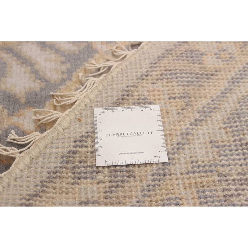 ECARPETGALLERY Hand-knotted Royal Oushak Light Grey Wool Rug - 7'10 x 7'10