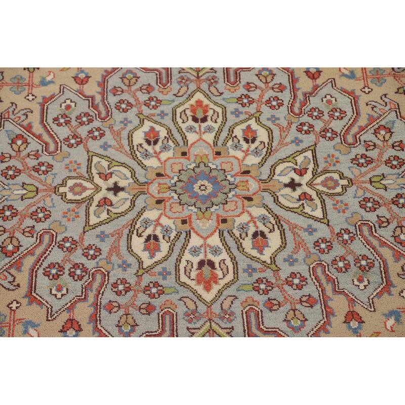 Traditional Heriz Serapi Oriental Area Rug Handmade Wool Carpet - 8'11" x 11'10"