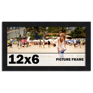 12x6 Frame Black Picture Frame - Complete Modern Photo Frame Includes ...