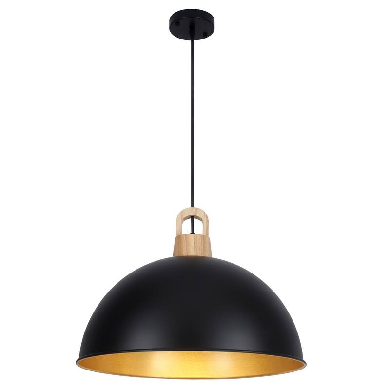1 - light Industrial Dome Pendant Modern Hanging Lamp for Dining Room Living Room Foyer