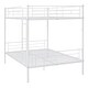 preview thumbnail 7 of 6, Full Over Full Bunk Bed,Versatile Metal Bed with Build-In Ladder