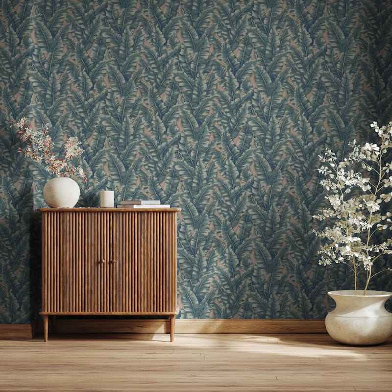 Botanical Exotic Plants Luxury Leaf Pattern Tropical Wallpaper
