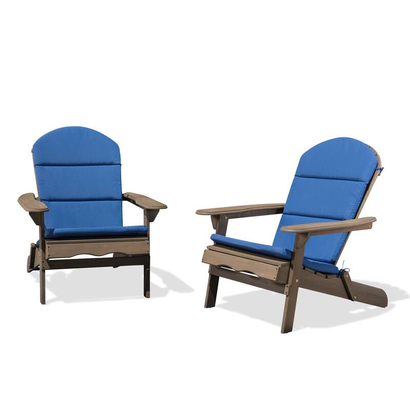 Malibu Outdoor Acacia Wood Folding Adirondack Chairs (Set of 2) by Christopher Knight Home
