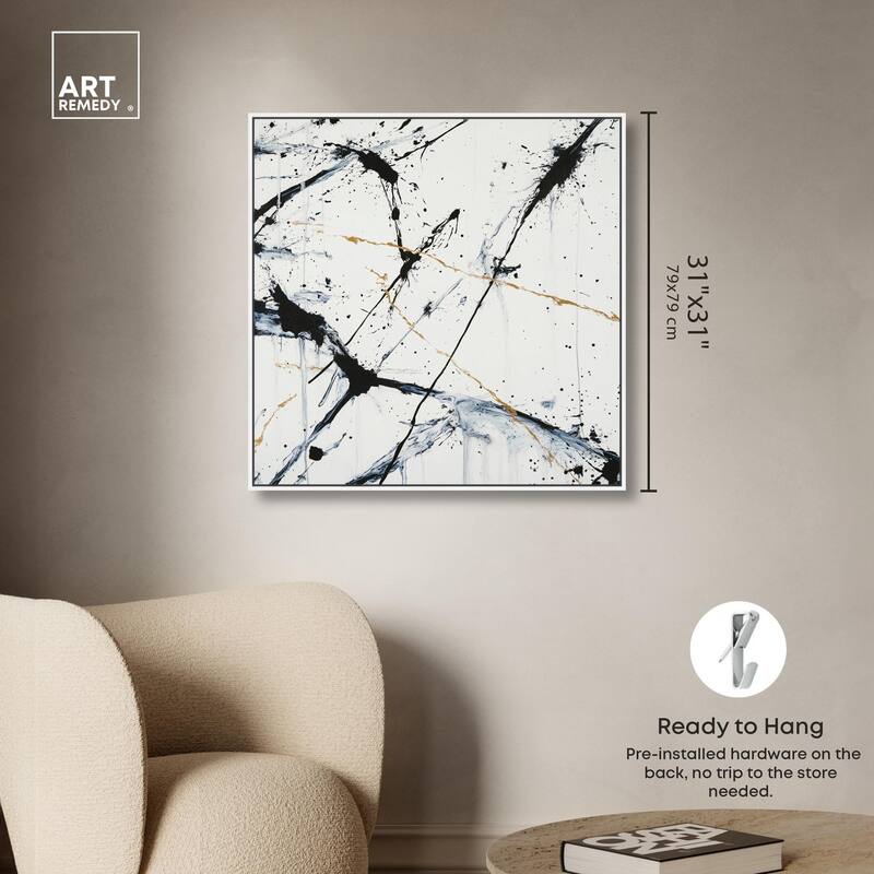 Splintered Impact I Canvas by Art Remedy