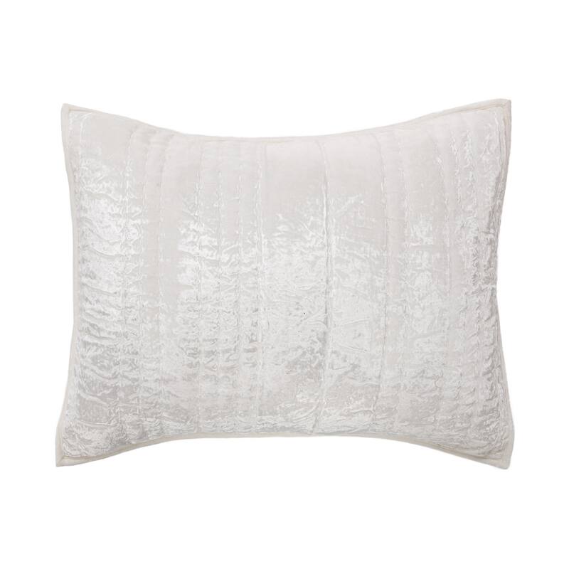 Villa by Classic Home Seville Velvet Sham - Standard - Ivory