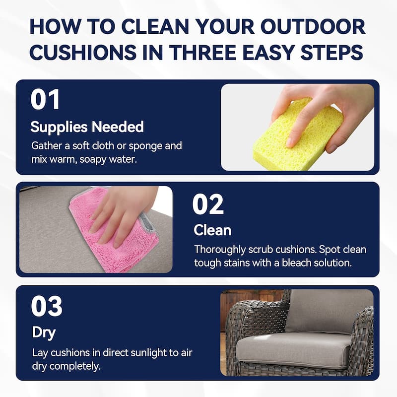 Outdoor Chair Cushions Deep Seat Cushions Set