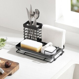 Kitchen Sorting Rack,Sponge Cloth Drain Rack with Chopstick Tube - Bed ...
