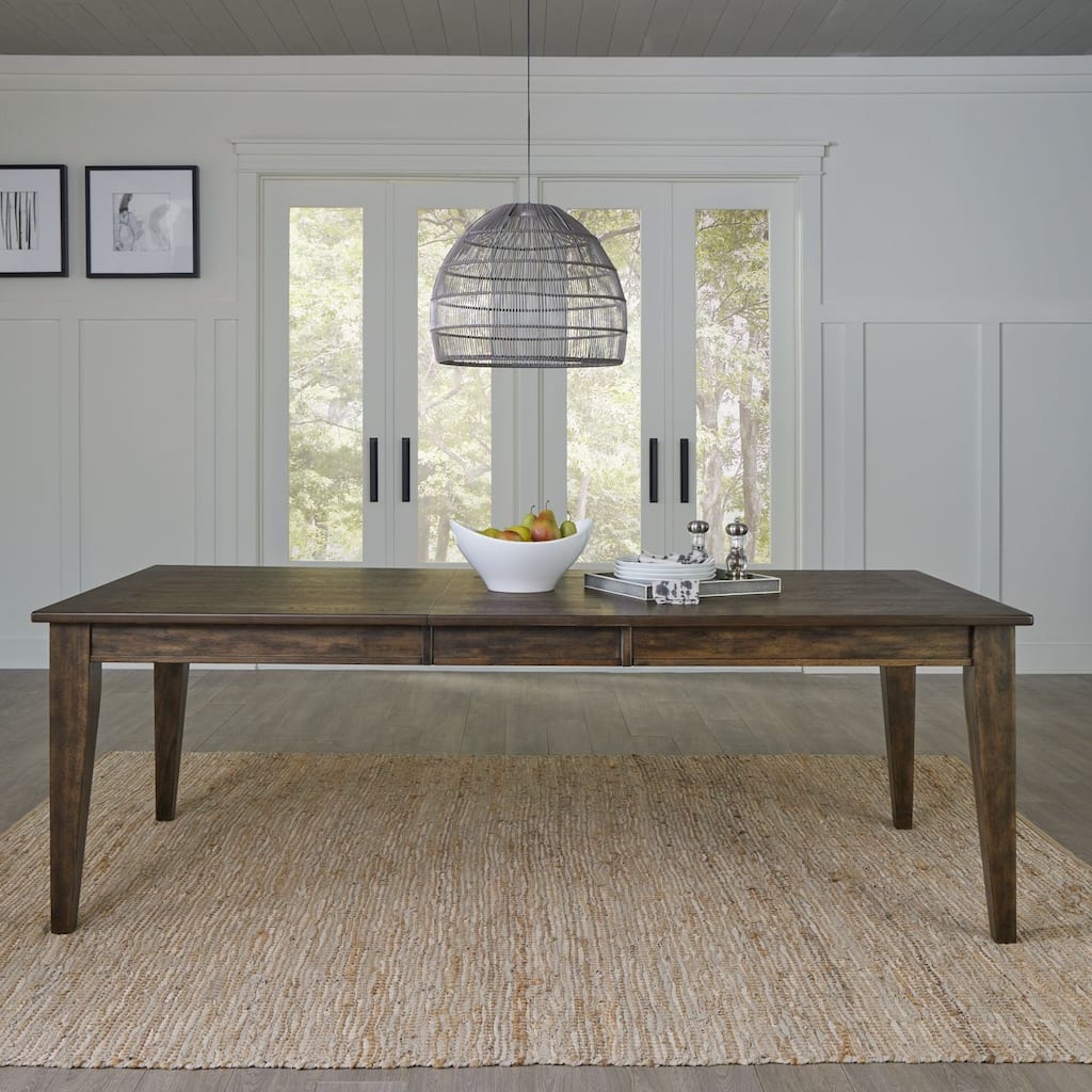 Midland Falls Rustic Brown Rectangular Leg Table