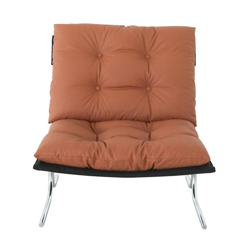 Faux Leather Upholstered Living Room Chair Accent Chair Reading Chair