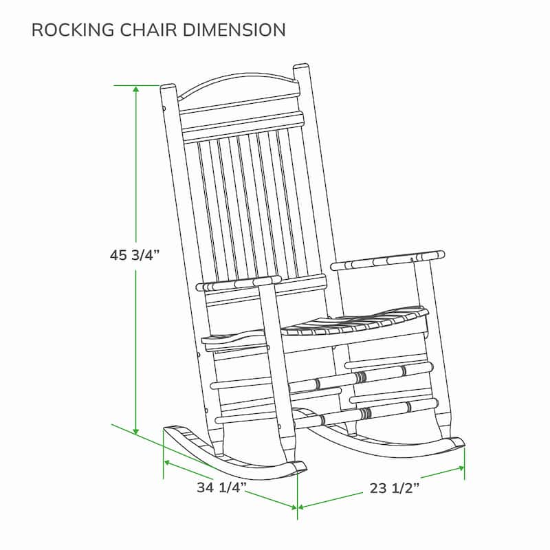 Cambridge Casual Bristol 2-piece Outdoor Rocking Chair