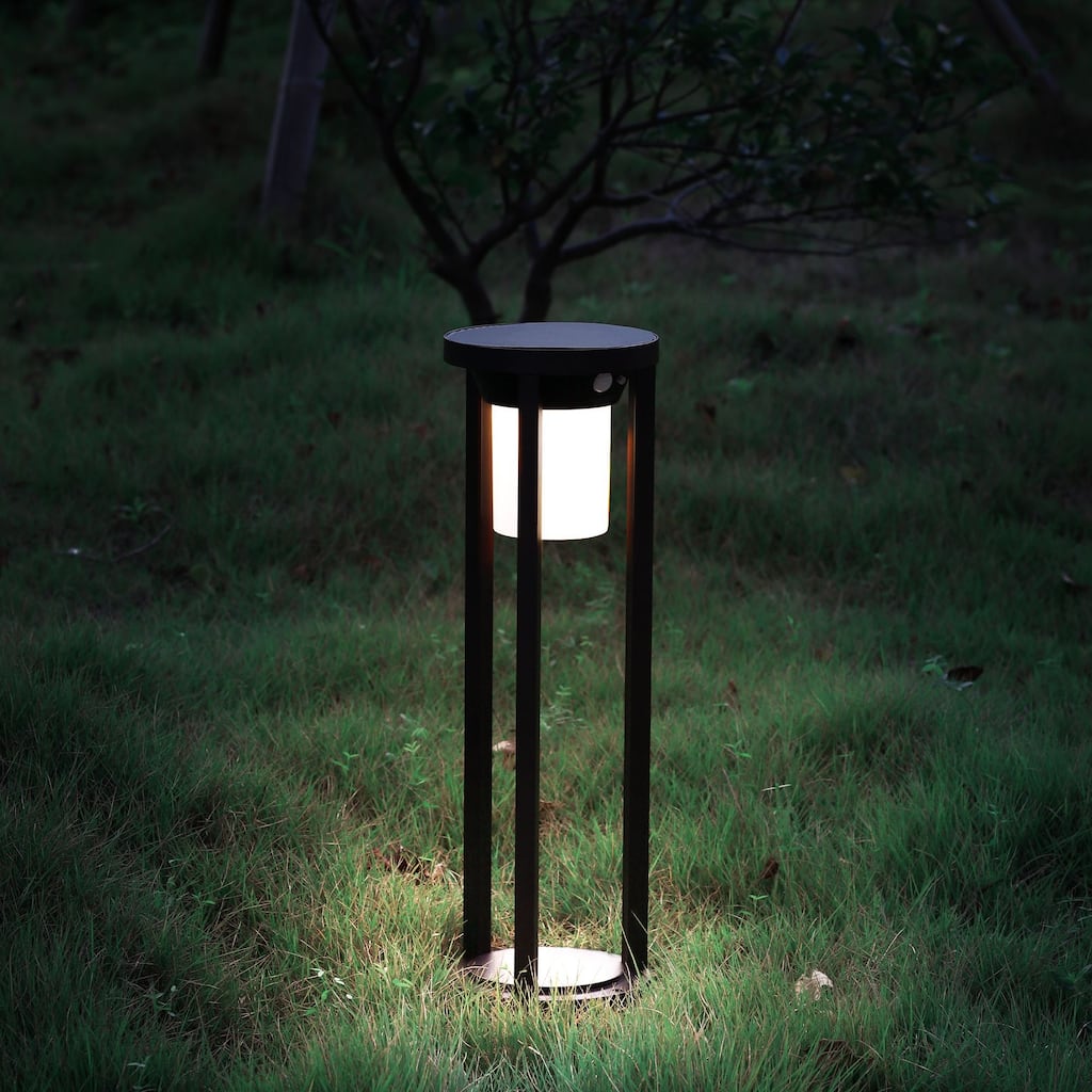 Solar Pathway Lights Outdoor LED Landscape Path Light with Dusk to Dawn Photocell Motion Sensor