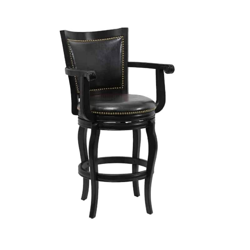 Boraam Jones Wood Swivel Bar Stool