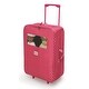 preview thumbnail 3 of 12, Badger Basket Double Trolley Doll Carrier with Two Sleeping Bags and Pillows - Pink/Star