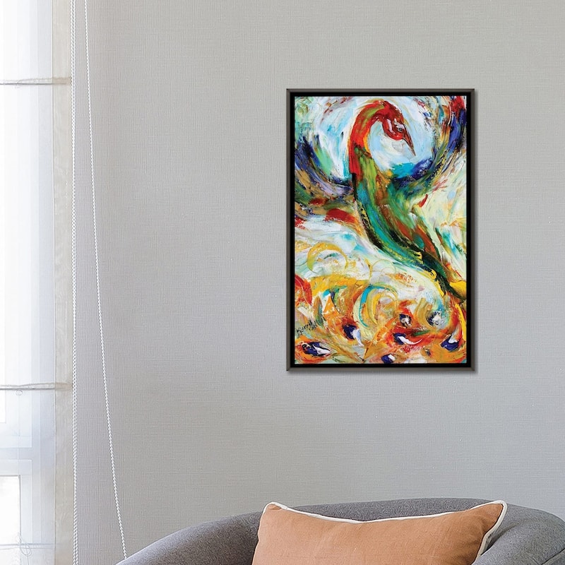 iCanvas "Phoenix Bird" by Karen Tarlton Framed