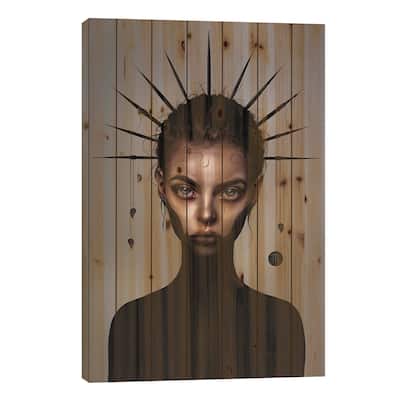 Scorpio Print On Wood by Laura H. Rubin - Multi-Color