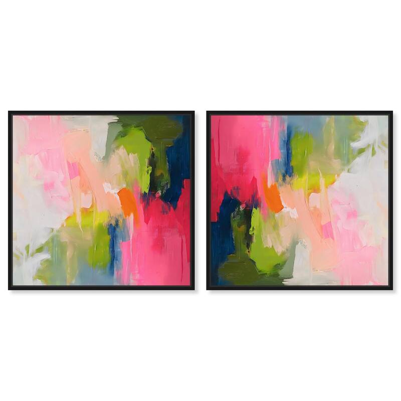 Shopping Bag and Some Drinks Canvas by Art Remedy - 30" x 45" - Silver