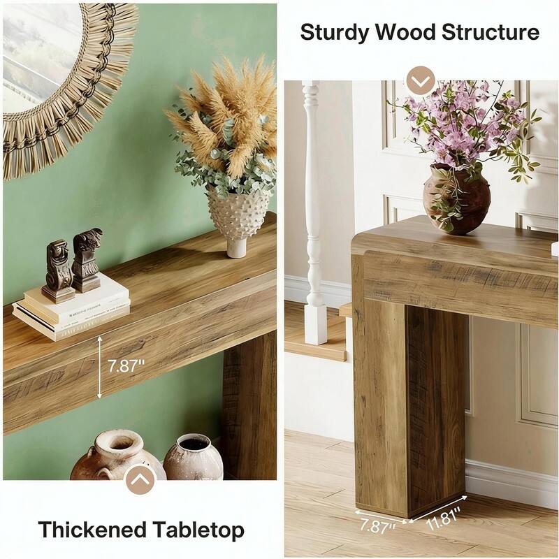 Rustic Wooden Console and Sofa Table