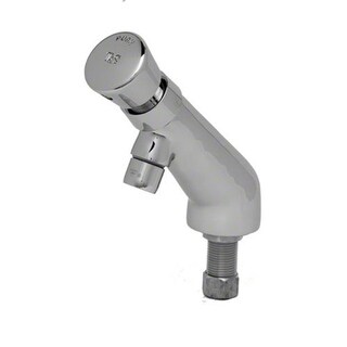 T and S Brass Single Temperature Metering Faucet with Push Button Cap,