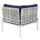 preview thumbnail 11 of 19, Harmony 10-Piece Sunbrella® Basket Weave Outdoor Patio Aluminum Sectional Sofa Set