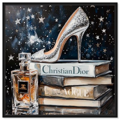 Sparkling Stars Heel Canvas by Art Remedy