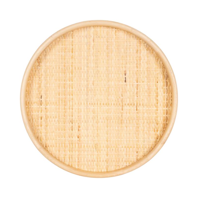 Kate and Laurel Planche Round Woven Tray