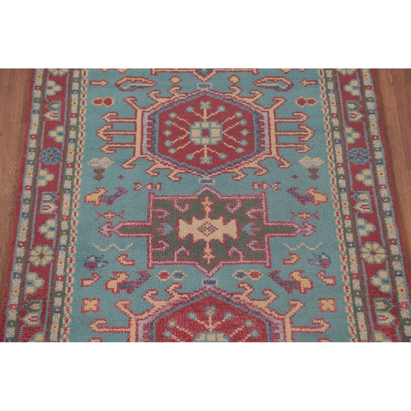 Traditional Kazak Oriental Accent Rug Handmade Wool Carpet - 3'0"x 5'0"