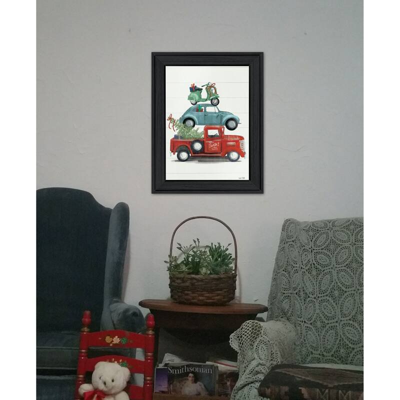 TrendyDecor4U Contemporary "Holiday Travels" Framed Print Wall Art