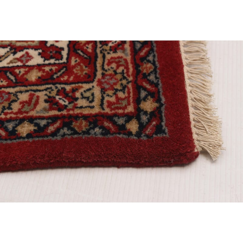 ECARPETGALLERY Hand-knotted Bijar Red Wool Rug - 6'9 x 9'10