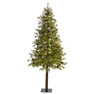 7' Wyoming Alpine Christmas Tree with 200 Clear LED - Green