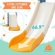 preview thumbnail 14 of 22, 4 In 1 Toddler Slide And Swing Set Kids Freestanding Climber Slide Playset With Basketball Hoop Rocket Themed Slide